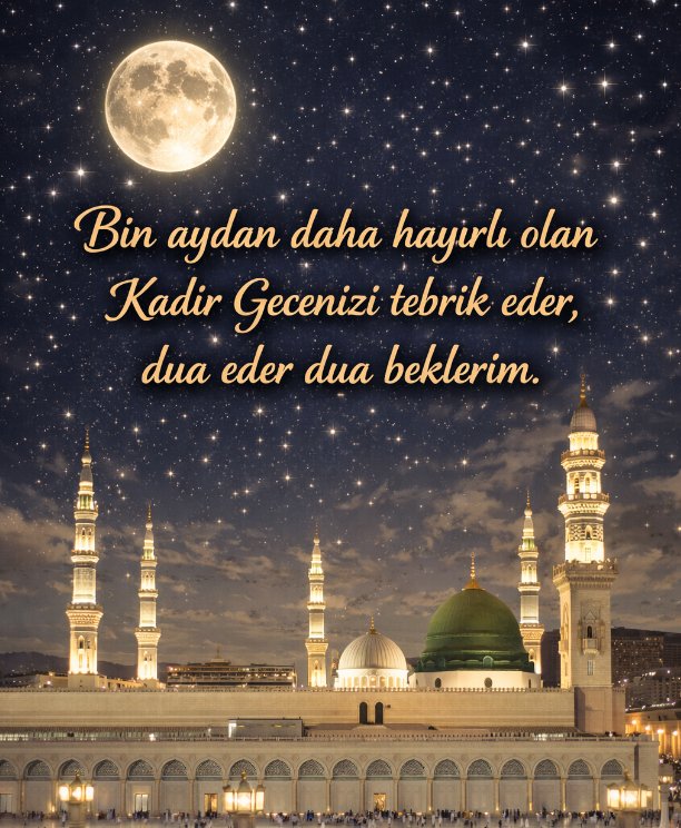 Kadir Gecesi Tebrik Mesajları Resimli